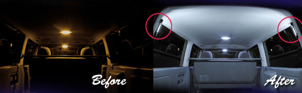 Luxer1(NT[) LED UNIVERSAL LAMP(LEDjo[Tv) Before After